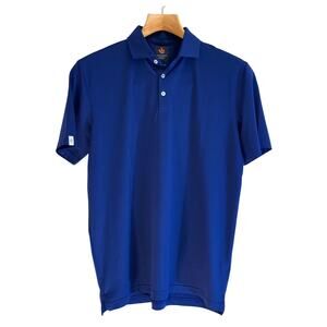 Donald Ross Sport Men’s Polo Large Dark Blue Golf Shirt Country Club Resort Wear